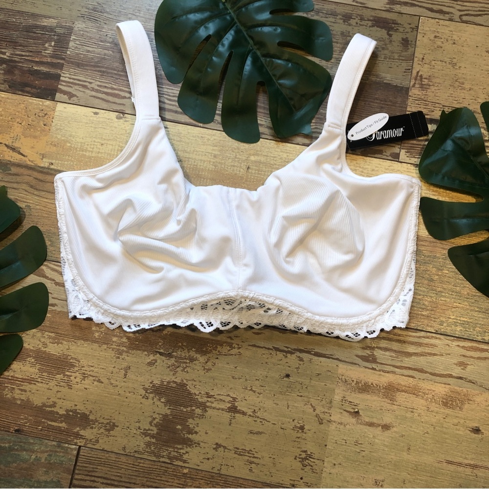 White lace bra